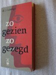 Wielenga, Ds. J.L. - Zo gezien zo gezegd