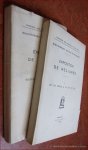 TOURNEUR, VICTOR (intr.) / CAMILLE GASPAR / AUGUST VINCENT (texts). - Exposition de reliures. I. Du XIIe siècle a la fin du XVIe. & II. Du XVIIe siècle a la fin du XIXe (2 volumes).