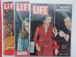 Redactie - 3 x Life - (Fe. 1960 - maart 1955, febr. 1971 - Jan en Henri Fonda, Rangoon Buddah , Jackie Onassis )