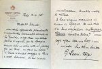 Lauri-Volpi, Giacomo: - Lettre autographe signée, à Mr. [Louis] Schneider