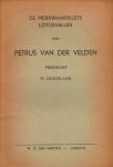 NN - NN-De merkwaardigste lotgevallen van Petrus van der Velden predikant te Lekkerland
