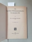 Schneider, Walter: - Apoldaer Wirkwarenindustrie bis zum Jahre 1914 :