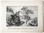 Visscher, Claes Jansz (1586/87-1652) after Bloemaert, Abraham (1566-1651) after Bolswert, Boëtius Adamsz. (ca. 1580-1633) - [Original etching/ets] Path along a barn/Boederij met pad.