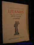 LEKEUX, Martial; - LITANIES DU XXme SIECLE AU PETIT PAUVRE D' ASSISE,