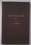 GEMSER, B., - De psalmen III. Tekst en uitleg. Praktische bijbelverklaring.