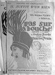 Yvain, Maurice: - 2 chansons l`operette "Pas sur la bouche!" (No. 7 + 8). Livret de André Barde, musique de Maurice Yvain. Pour chant seul.