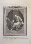 Bartolozzi, Francesco (1727-1815) after Kauffmann, Angelica. - [Antique etching and engraving, Socrates, Greek history, 1782] The Celebrated Moral Philosopher Socrates while under Sentence of Death at Athens, published 1782, 1 p.
