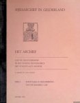 Ribbers, G. & P.M.H. Waters - Het archief van de Tiendcommissie in het tweede Tienddistrict met standplaats Arnhem. Deel 1: Inventaris en beschrijving van de dossiers 1-219