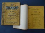 N/A. / Clar Equipment Company. - Vol.1: Michigan Parts Manual No. 1358 Model 175A Tractor Shovel. Vol.2: Michigan: Notice d'entretien.