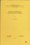 Rudolf Kern - Beitrage zur Stellung der deutschen Sprache in Belgien