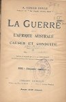 CONAN DOYLE Arthur - La Guerre dans l'Afrique Australe. Causes et conduite