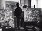 RIEMENS, Henny - Pierre Alechinsky dans son atelier Paris 1954