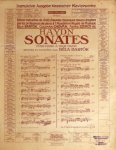 Haydn, Joseph: - Haydn sonates pour piano à deux mains revues et doigtées par Béla Bartók: Sonate no. 2. Ut majeur C