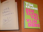 Tim Krabbé - Een Tafel vol Vlinders [GESIGNEERD] Boekenweekgeschenk 2009
