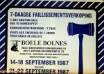 Troostwijk - Veilingkrant Faillisementsverkoping Boele Bolnes 1987