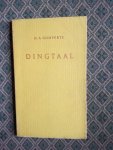 Gomperts, H.A. - Dingtaal