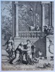 Orley, Jan van II (1665-1735) - [Antique print, etching and engraving] The Visitation/De visitatie van de maagd Maria, published 1690-1700.