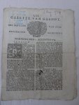 N.n.. - Gazette van Ghendt. LXI. (61). Maendag den 2. augustus 1734. Met privilege van Syne Keyzerlyke Majesteyt. N.n.. - Gazette van Ghendt. LXI. (61). Maendag den 2. augustus 1734. Met privilege van Syne Keyzerlyke Majesteyt.