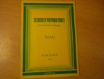 Schmitt; Aloise - Exercices preparatoires - Voorbereidende oefeningen - Opus 16