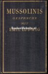 Ludwig, Emil - Mussolinis gespräche met Emil Ludwig