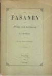 Cronau, C. - Die Fasanen - Pflege und Aufzucht
