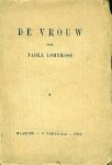 Lombroso, Paola. - De vrouw. Lombroso, Paola. - De vrouw.