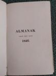 Div - Almanak voor het Schoone eb Goede voor 1846
