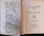 Herbert A. Giles - Gems of Chinese literature 2 volumes : Verse + Prose