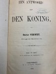 VERWEY, - Een antwoord aan den koning van Dr. Verwey die geen kiezer is.