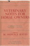 Hayes, Captain M. Horace - Veterinary notes for hors owners - an illustrated manual of horse medecine and surgery