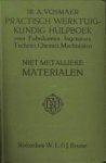 VOSMAER, ADVISEREND INGENIEUR A - Practisch werktuigkundig hulpboek voor fabrikanten, ingenieurs, chemici, technici, machinisten, opzichters enz. Deel II: niet-metallieke materialen VOSMAER, ADVISEREND INGENIEUR A - Practisch werktuigkundig hulpboek voor fabrikanten, ingenieurs, chemici, technici, machinisten, opzichters enz. Deel II: niet-metallieke materialen