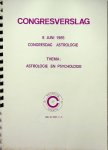  - Congresverslag. 8 juni 1985. Congresdag astrologie. Thema: astrologie en psychologie