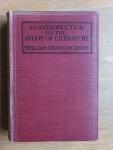 Hudson, William Henry - An introduction to the study of literature