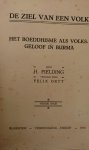 Fielding, Henri. - De ziel van een volk : het Boeddhisme als volksgeloof in Burma.