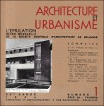  - EMULATION Architecture et urbanisme revue mensuelle de la Soci t  Centrale d'Architecture de Belgique. 54  Ann e 1934 Num ro 1.
