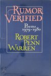 Robert Penn Warren - Rumor Verified Poems 1979-1980