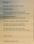 CLAUS, Hugo - Claus - Hecate 1 Poëzieposter / Rijmprent