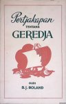 Boland, B.J. - Pertjakapan tentang geredja