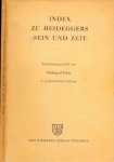 Feick, Hildegard - Index Zu Heideggers Sein und Zeit