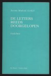 Gotlieb, Suzette Mathilde - De letters reeds doorgelopen : gedichten --- gesigneerd - signed ---