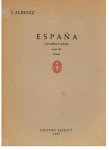 Albeniz, I. - Espana - 6 feuilles d'album opus 165 piano