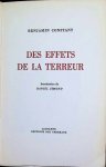 Benjamin Constant - Des Effets de la terreur