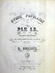 Rossini, G.: - Hymne populaire à Pie IX, pour quatre voix d`hommes avec accompagnement de piano (ad libitum) Rossini, G.: - Hymne populaire à Pie IX, pour quatre voix d`hommes avec accompagnement de piano (ad libitum)