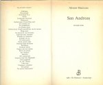 MacLean, Alistair .. Vertaald door Henny Corver  .. Omslagontwerp : Rob Eckhardt - San Andreas .. In oorlogstijd, op zee, is iedereen zijn eigen rechter en niemand belangenloos
