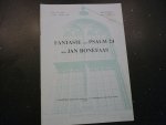Bonefaas; Jan - Fantasie over Psalm 24 / Klavarskribo Bonefaas; Jan - Fantasie over Psalm 24 / Klavarskribo