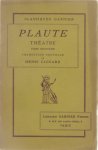 Plaute - Théatre - Tome Deuxième