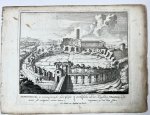Unknown engraver, Pieter Schenk (1660-1713) - [Antique print, etching/ets, Rome] AMPHITHEATRI ... Views of Rome [Set title] (Amphitheatrum Castrense), published 1705, 1 p.