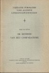 Deugd, Corn. de - De eenheid van het comparatisme.