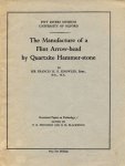 Knowles, Francis H.S - The Manufacture of a Flint Arrow-head by Quartzite Hammer-stone Knowles, Francis H.S - The Manufacture of a Flint Arrow-head by Quartzite Hammer-stone