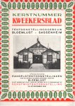 Raaphorst, A., e.a. - Kweekersblad, Kerstnummer 1929